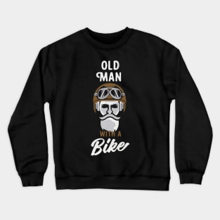 Old Man Motorcycle Club Vintage Grunge Biker Crewneck Sweatshirt